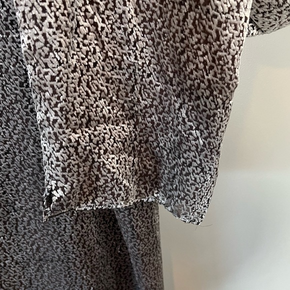 GIORGIO ARMANI Vestimenta Spa Silk Velvet Shiny Silver Pants - Picture 10 of 13